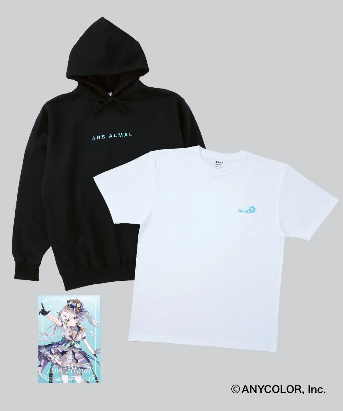 アルス・アルマル × ZOZOTOWN Tシャツ&フーディセット(クリアカード付き)(等身イラストver.)